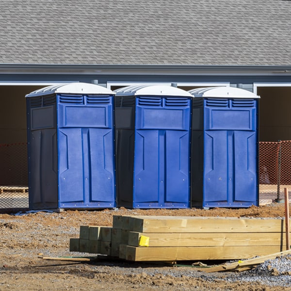 what is the maximum capacity for a single portable toilet in Hambleton WV